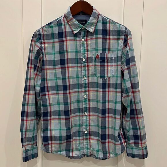 Men’s LS button up custom fit casual shirt - Picture 1 of 7